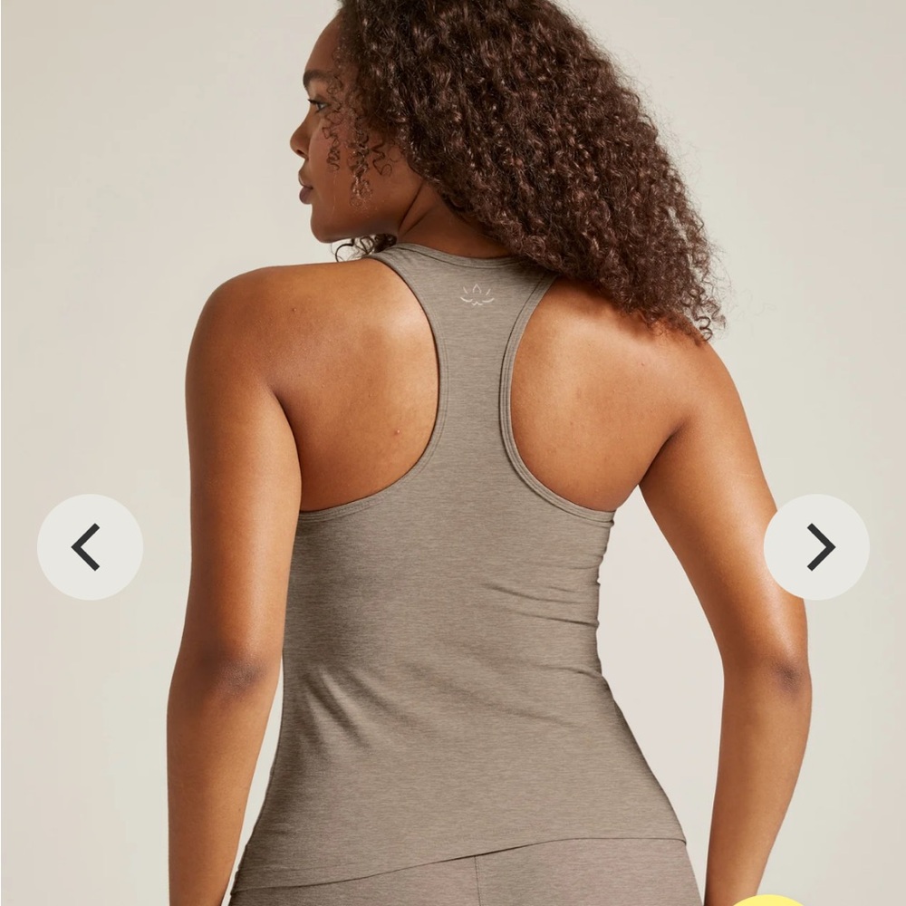 Spacedye Step Up Racerback Tank -Color Oyster - Picture 3 of 5
